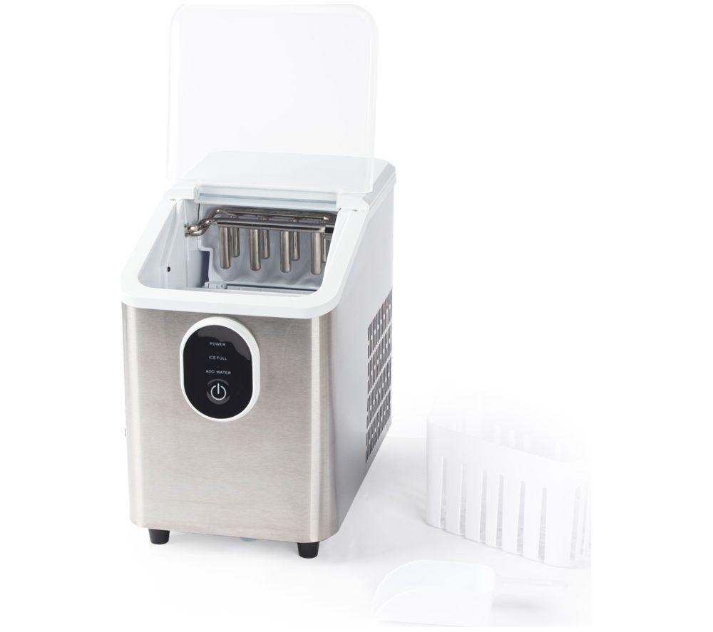 SALTER EK6760 Electric Ice Cube Maker - Stainless Steel