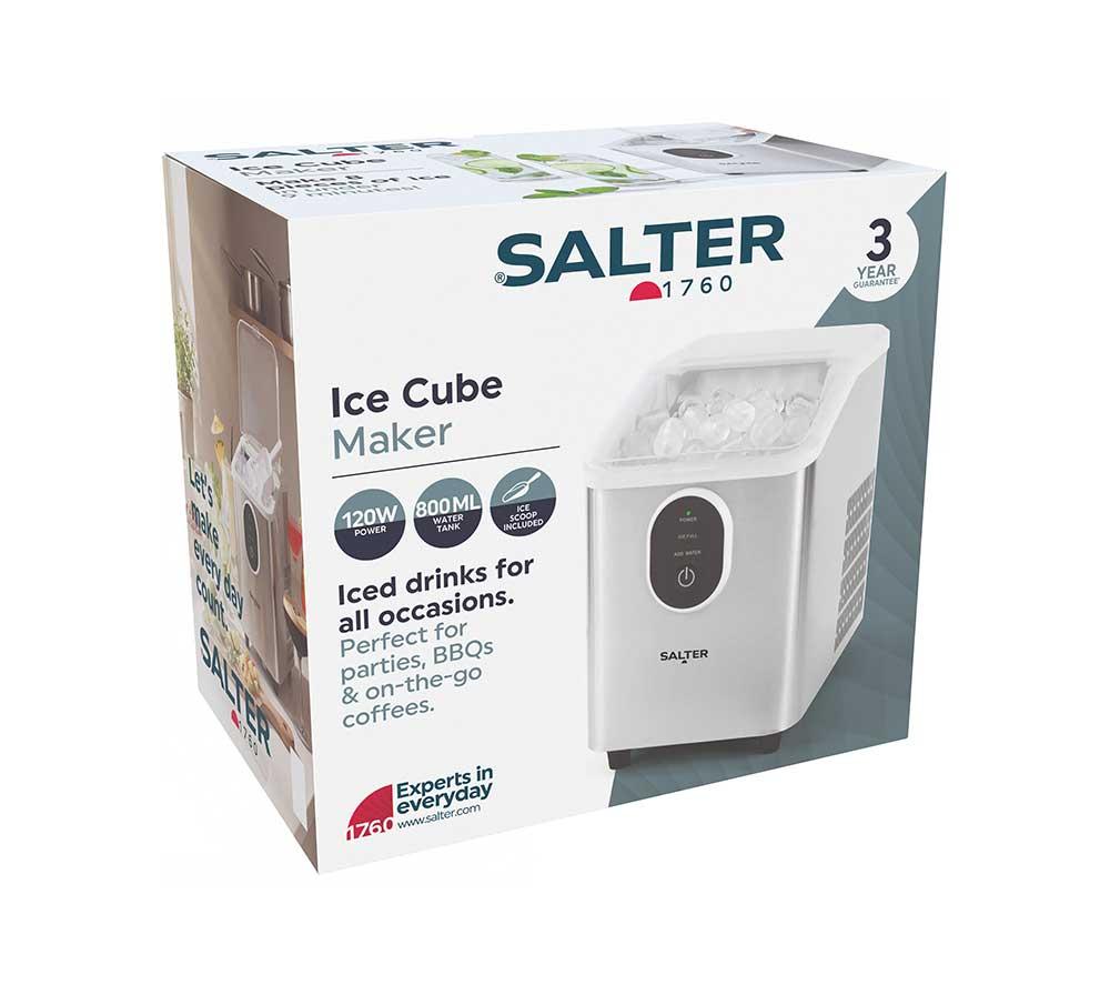 SALTER EK6760 Electric Ice Cube Maker - Stainless Steel image number 4 of 5