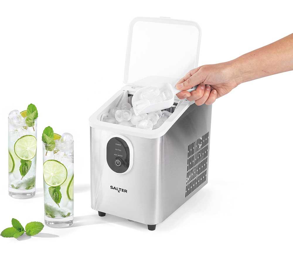 SALTER EK6760 Electric Ice Cube Maker - Stainless Steel image number 5 of 5