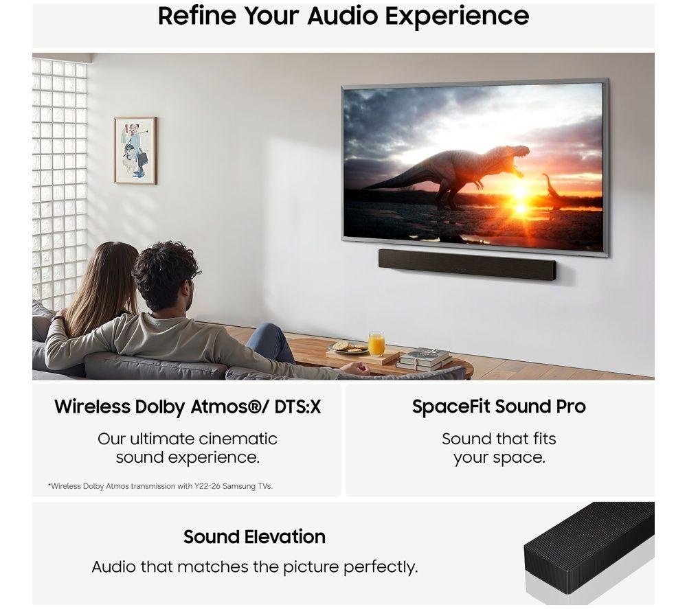 SAMSUNG HW-QS90H/XU 7.1.2 All-in-One Sound Bar with Dolby Atmos & DTS:X image number 4 of 10