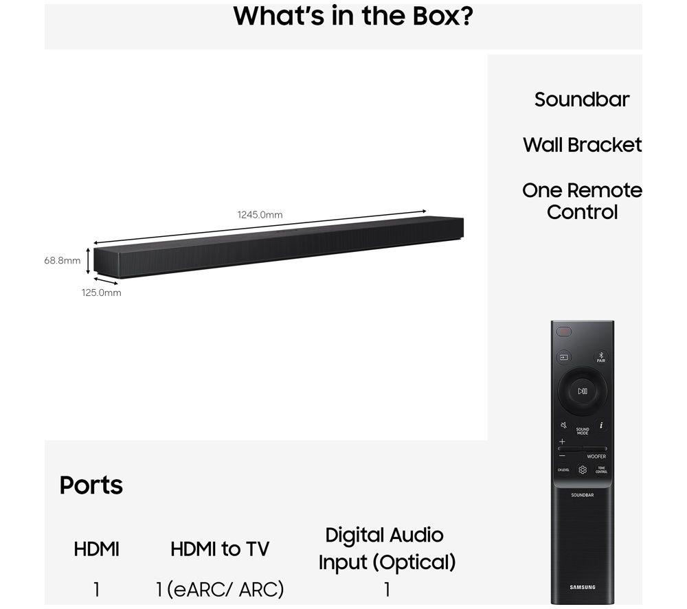 SAMSUNG HW-QS90H/XU 7.1.2 All-in-One Sound Bar with Dolby Atmos & DTS:X image number 5 of 10