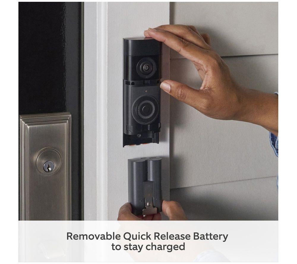 RING Battery Retinal 2K Video Doorbell Plus (Newest Gen) & Chime - Nickel Silver image number 5 of 6