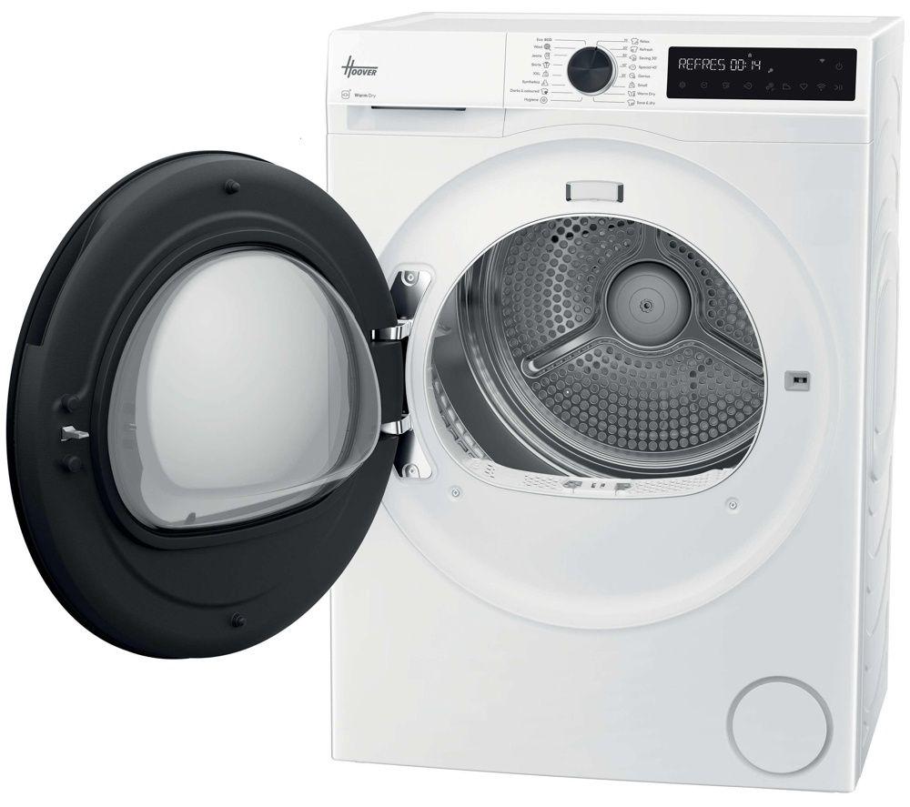 HOOVER Pro Dry Series 3 HBR 10N3BX-80 WiFi-enabled 10 kg Heat Pump Tumble Dryer - White image number 2 of 3