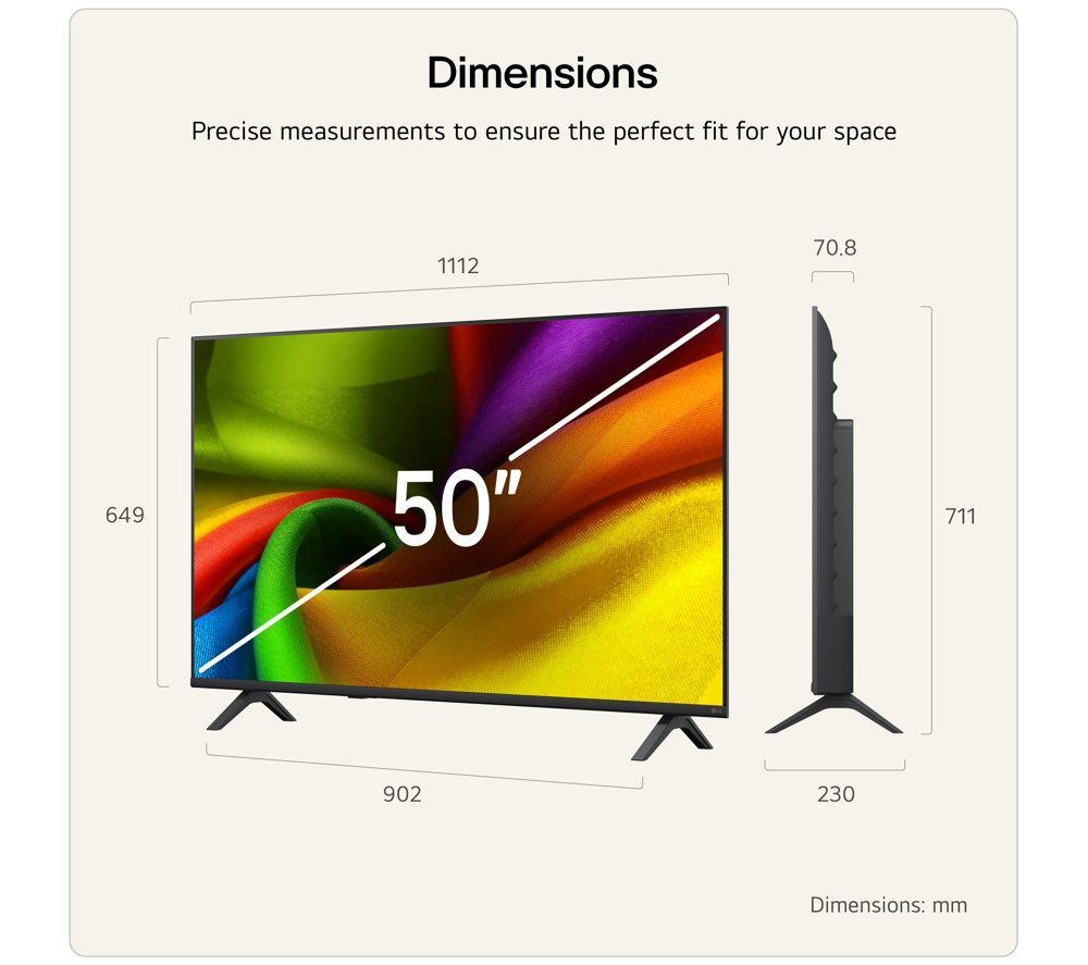 LG NU85 50" LED 4K HDR Smart TV 2026 - 50NU850B6LA image number 3 of 12