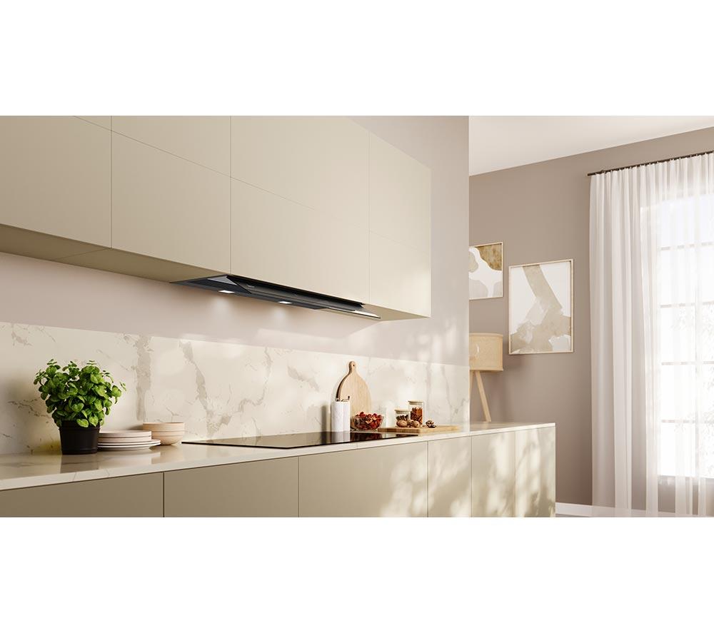 NEFF D98XET2S0B 90 cm Integrated Smart Cooker Hood - Matt Black image number 4 of 19