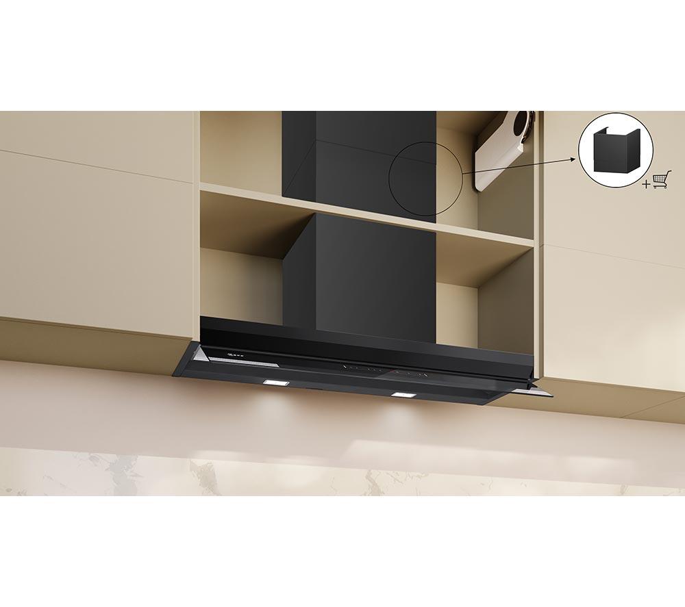 NEFF D98XET2S0B 90 cm Integrated Smart Cooker Hood - Matt Black image number 6 of 19