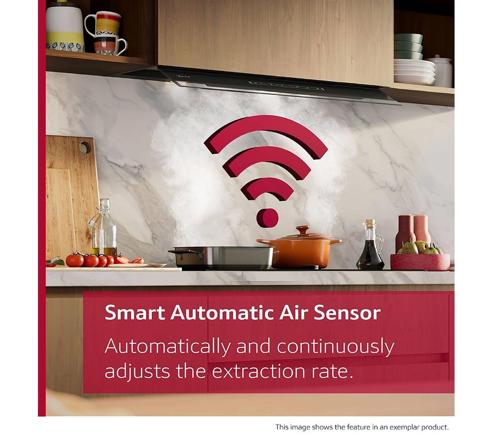 NEFF D98XET2S0B 90 cm Integrated Smart Cooker Hood - Matt Black image number 14 of 19