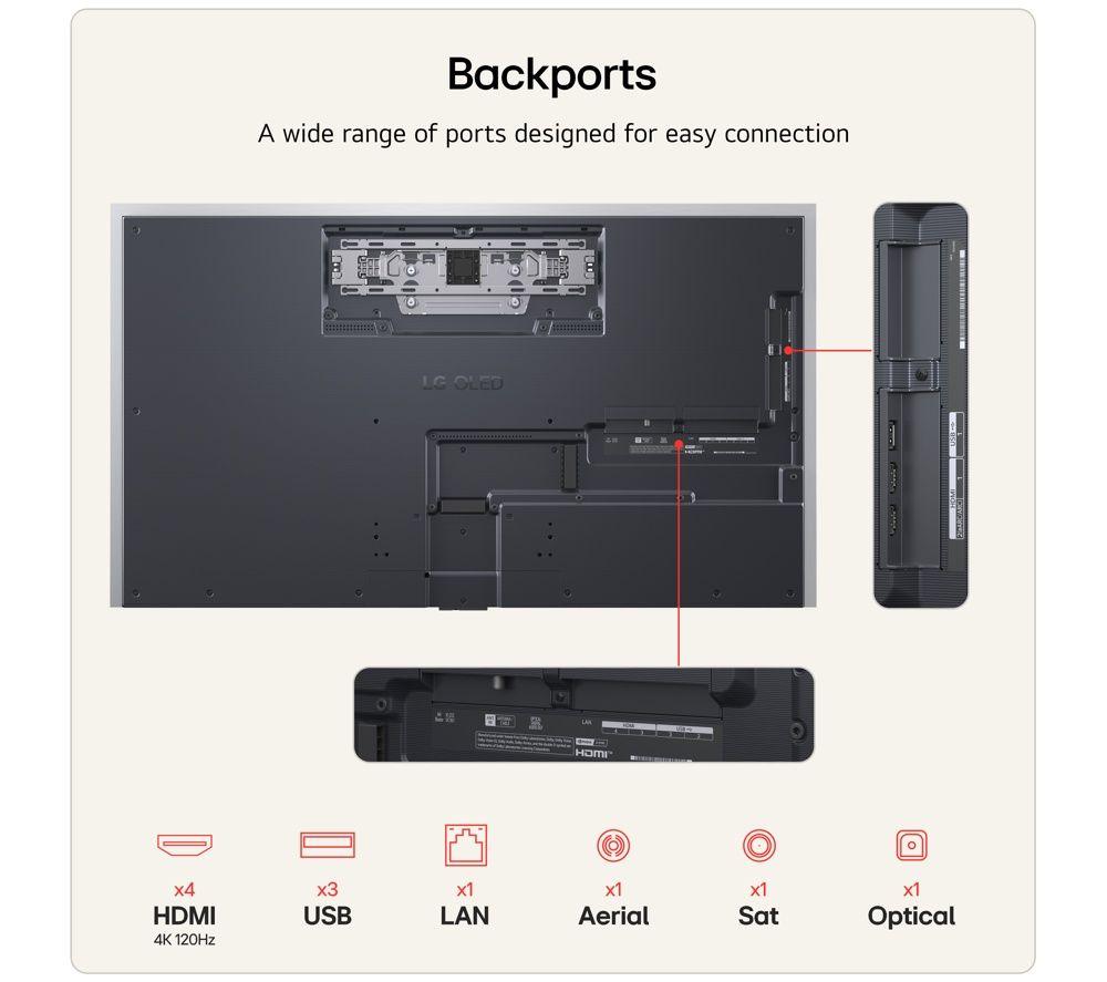 LG G6 55" OLED AI 4K HDR Smart TV 2026 (Wall Mount Version) - OLED55G64LW image number 15 of 29