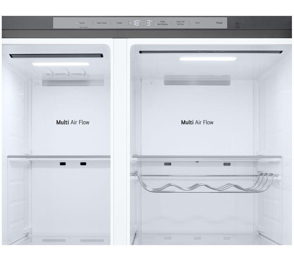 LG Fit & Max GSXE81PYBE American-Style Smart Fridge Freezer &ndash; Prime Silver image number 8 of 12