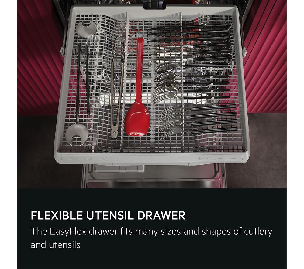 AEG 5000 Series Airdry GI5200C2SN Full-size Fully Integrated Dishwasher image number 7 of 8
