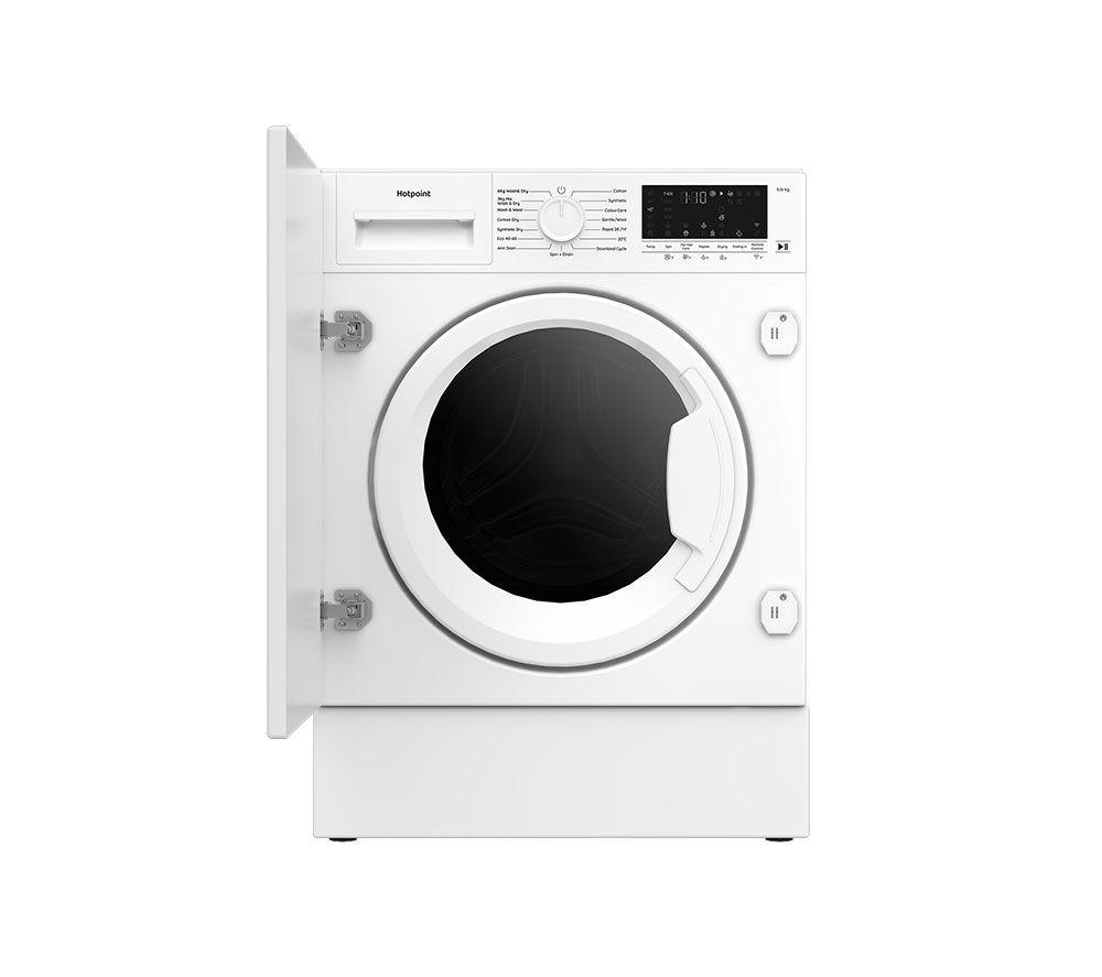 HOTPOINT BIWD961486UK Integrated WiFi-enabled 9 kg Washer Dryer - White