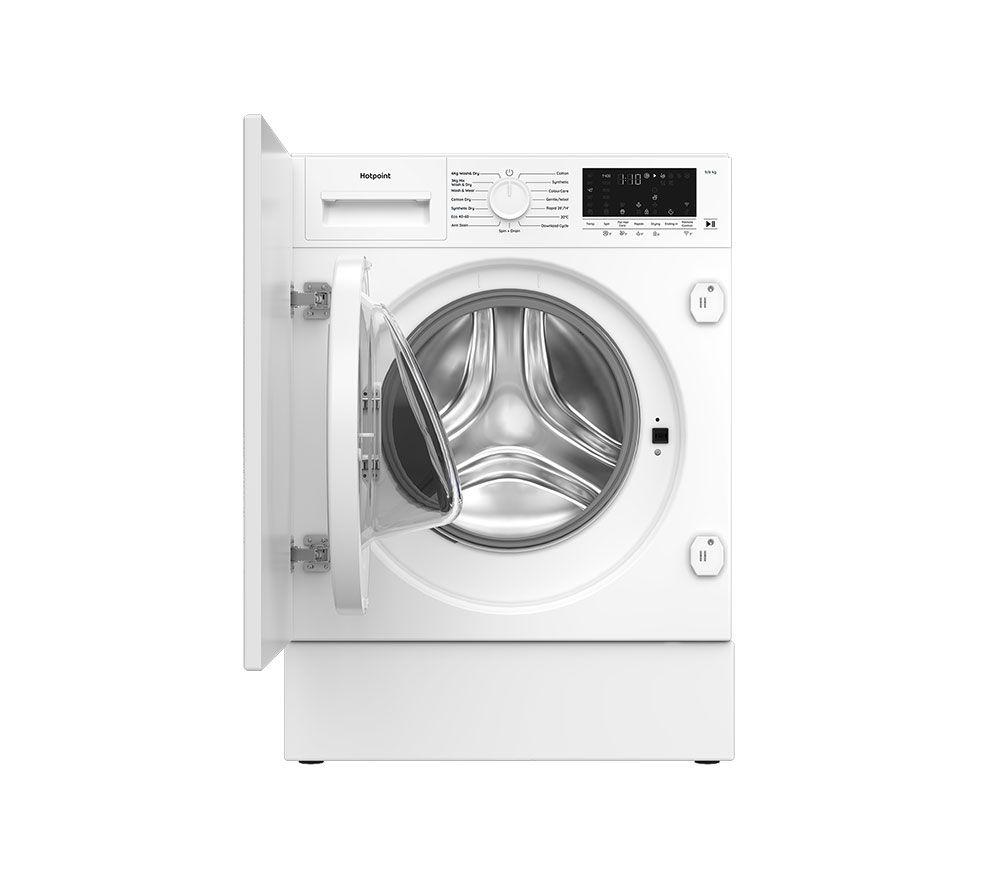 HOTPOINT BIWD961486UK Integrated WiFi-enabled 9 kg Washer Dryer - White image number 3 of 10