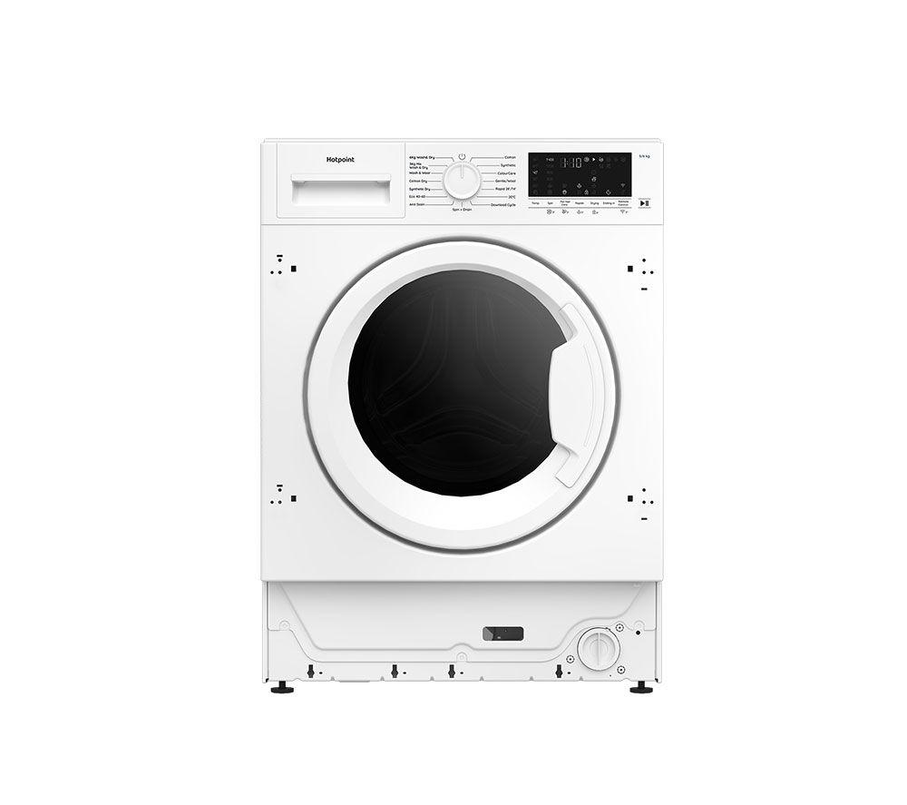 HOTPOINT BIWD961486UK Integrated WiFi-enabled 9 kg Washer Dryer - White image number 4 of 10