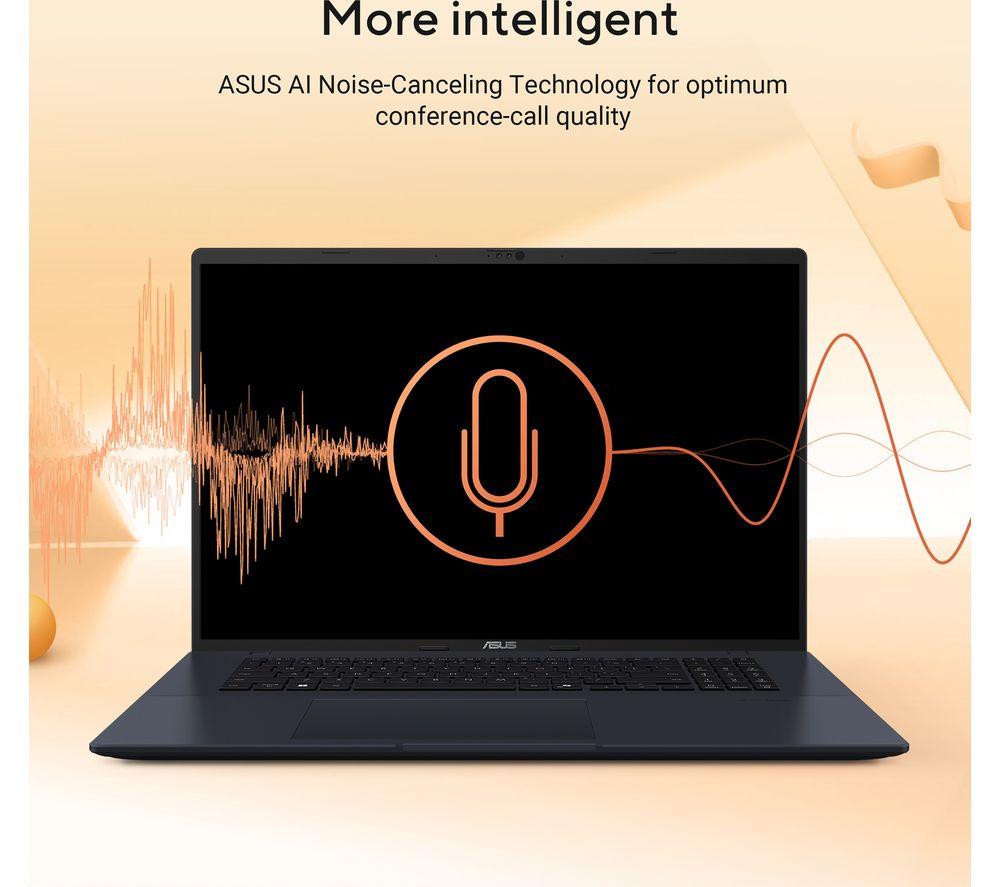 ASUS Vivobook 18 M1807GA 18" Laptop, Copilot+ PC - AMD Ryzen AI 7, 1 TB SSD, Quiet Blue image number 5 of 20