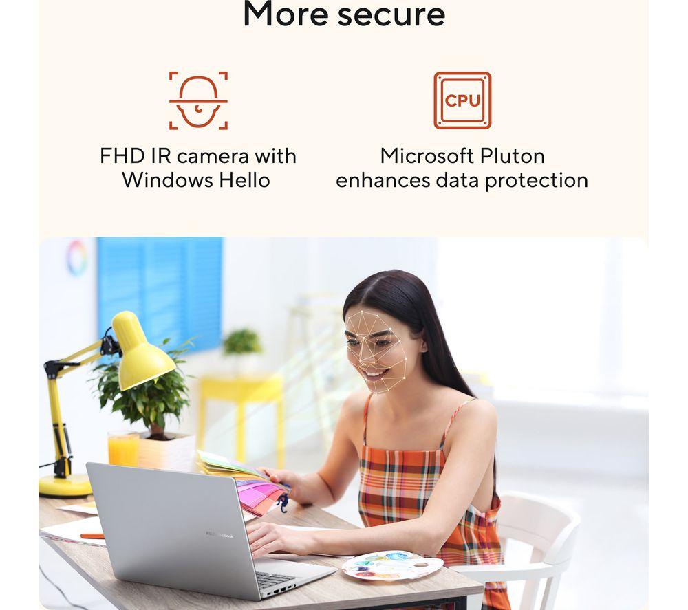 ASUS Vivobook 18 M1807GA 18" Laptop, Copilot+ PC - AMD Ryzen AI 7, 1 TB SSD, Quiet Blue image number 6 of 20