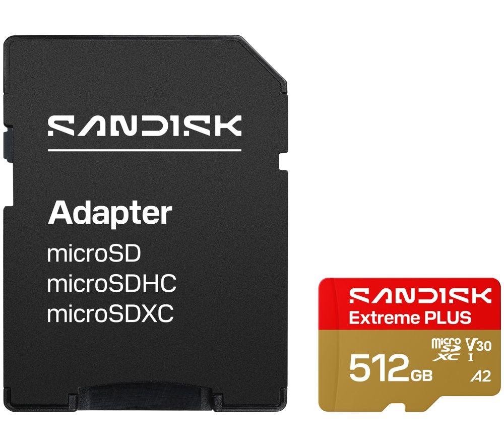 SANDISK Extreme Plus Class 10 microSDXC Memory Card - 512 GB