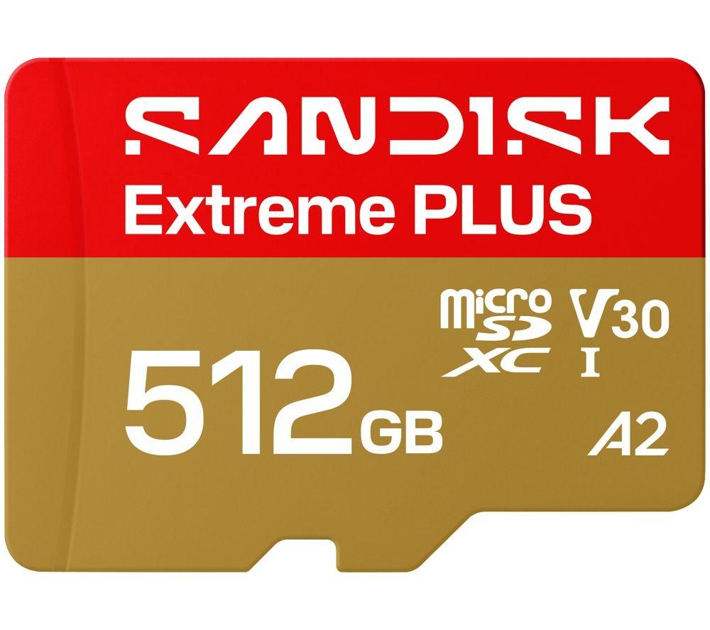 SANDISK Extreme Plus Class 10 microSDXC Memory Card - 512 GB image number 4 of 4