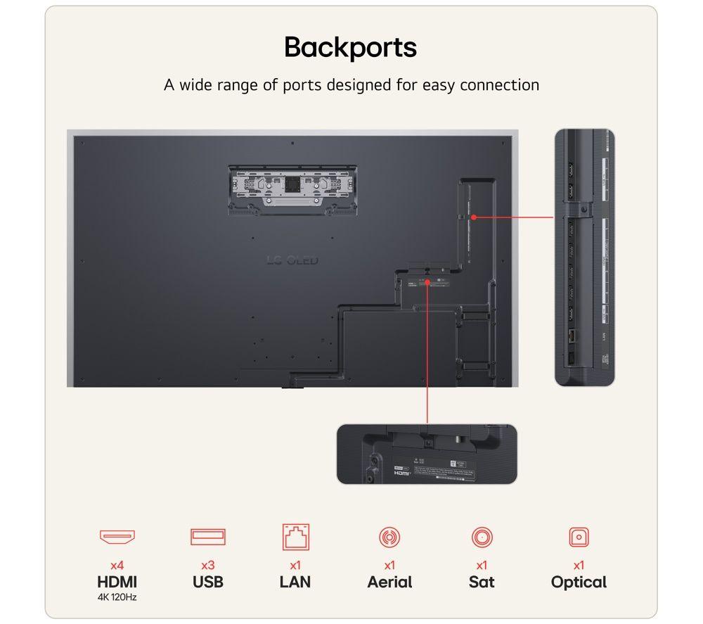 LG G6 77" OLED AI 4K HDR Smart TV 2026 (Wall Mount Version) - OLED77G64LW image number 15 of 29