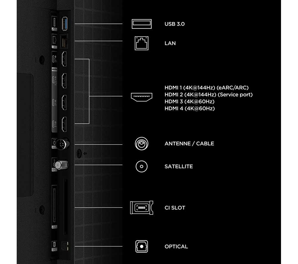 TCL A400U 55" Premium Wallpaper QD-Mini LED 4K HDR Smart Google TV 2026 - 55A400U-UK image number 14 of 15