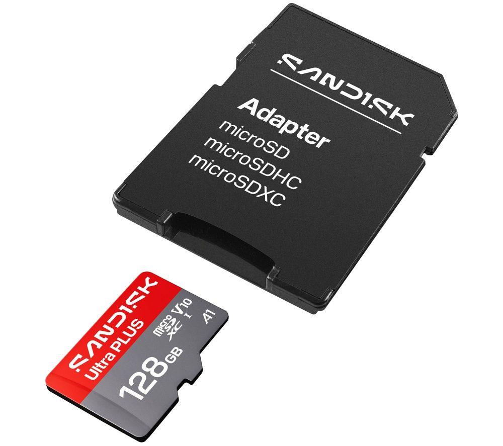 SANDISK Ultra Plus Class microSDXC Memory Card - 128 GB image number 2 of 3