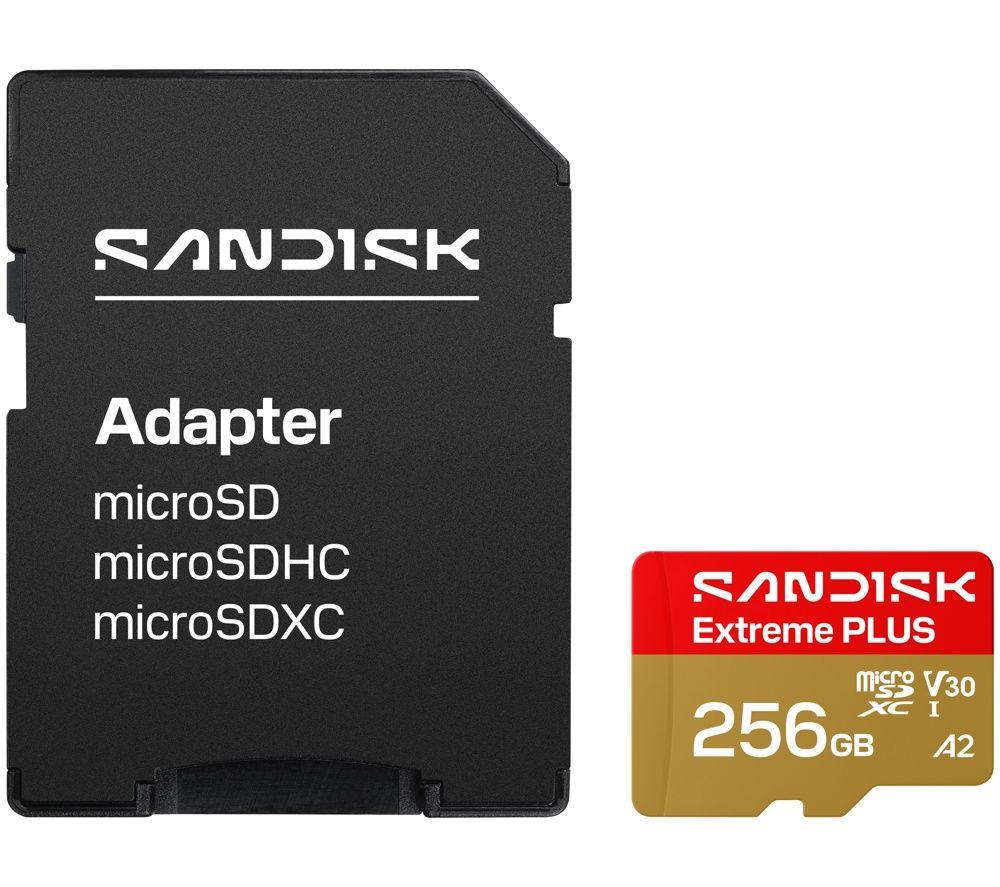 SANDISK Extreme Plus Class 30 Micro SD Card - 256 GB