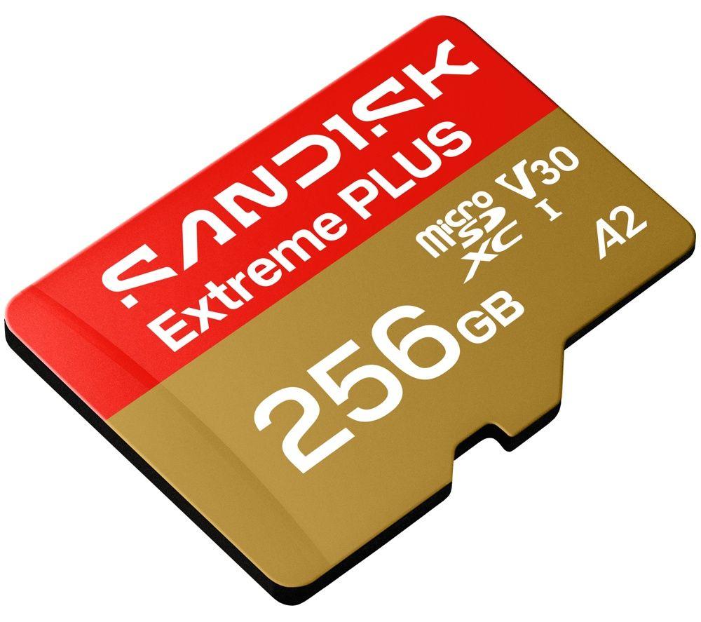 SANDISK Extreme Plus Class 30 Micro SD Card - 256 GB image number 3 of 4