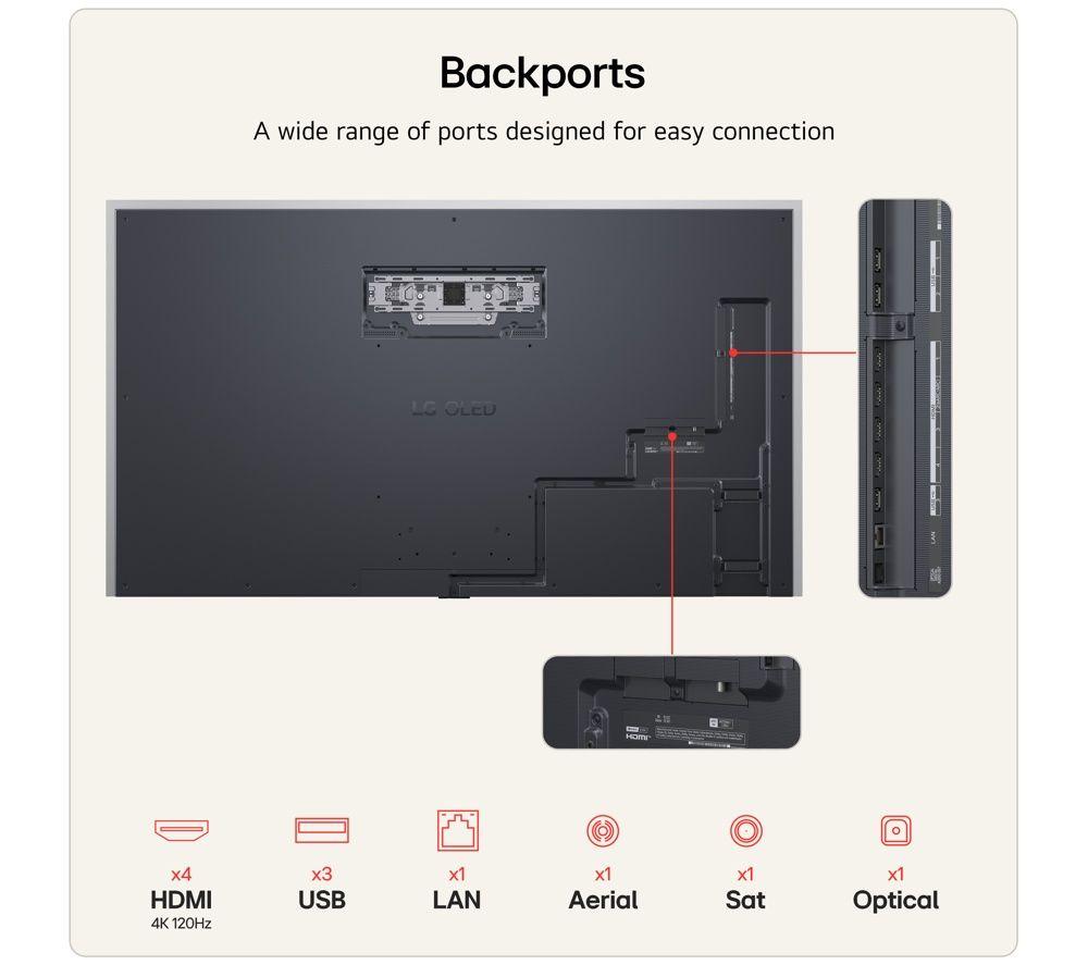 LG G6 83" OLED AI 4K HDR Smart TV 2026 (Wall Mount Version) - OLED83G64LW image number 15 of 29