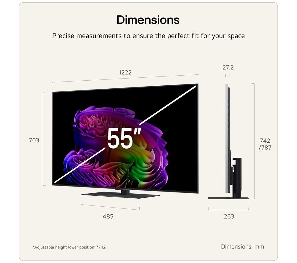 LG G6 55" OLED AI 4K HDR Smart TV 2026 (Stand Version) - OLED55G66LS image number 3 of 29
