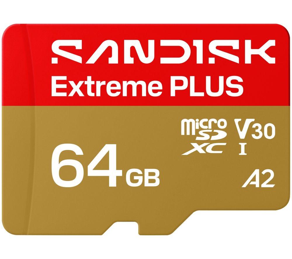SANDISK Extreme Plus Class 10 microSD Memory Card - 64 GB image number 4 of 4
