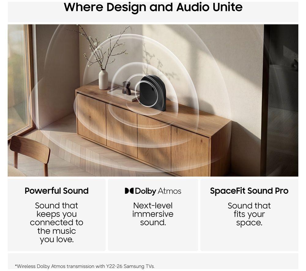 SAMSUNG Music Studio 5 HW-LS50H/XU Wireless Multi-room Speaker - Black image number 3 of 8