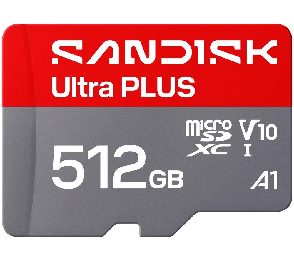 SANDISK Ultra Plus Class 10 microSD Memory Card, V10 - 512 GB image number 3 of 3