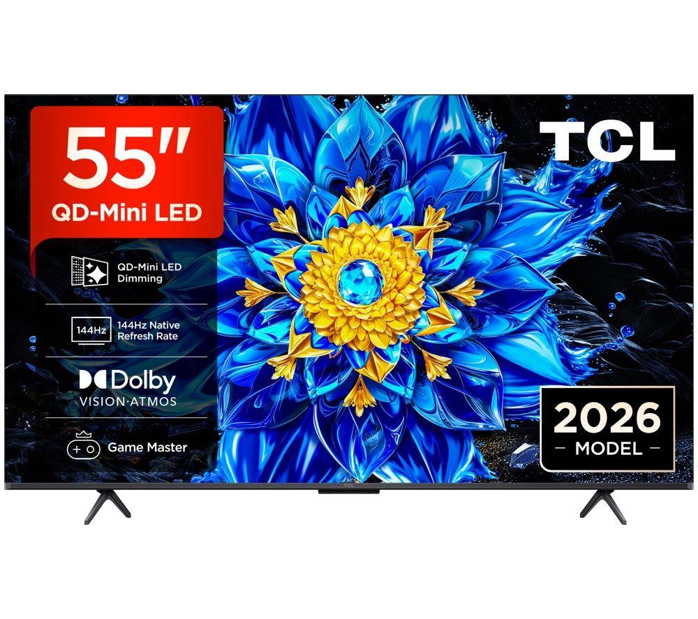 55inch TCL P8L  QD-Mini LED 4K HDR Smart Google TV 2026 - 55P8L-UK