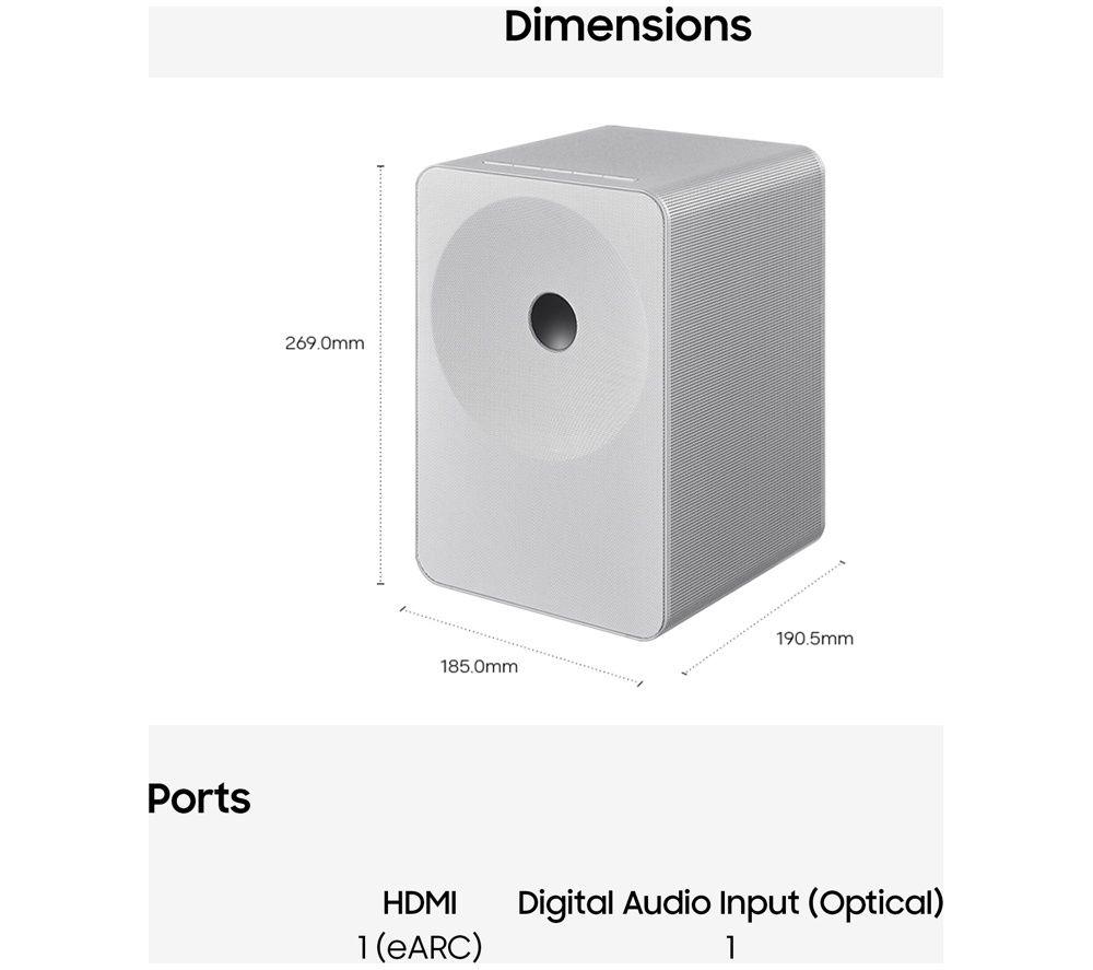 SAMSUNG Music Studio 7 HW-LS71H/XU Wireless Multi-room Speaker - White image number 5 of 7