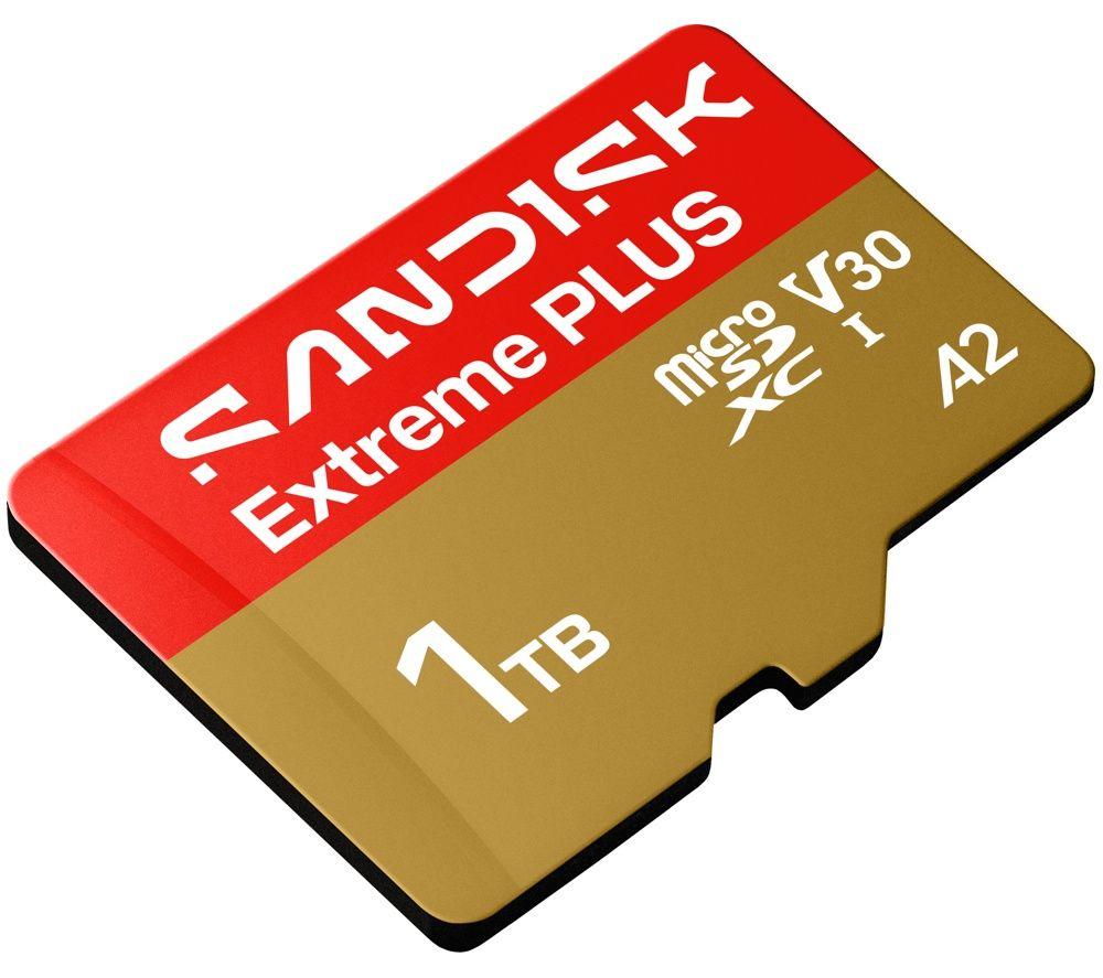 SANDISK Extreme Plus Class 10 microSDXC Memory Card - 1 TB image number 2 of 4