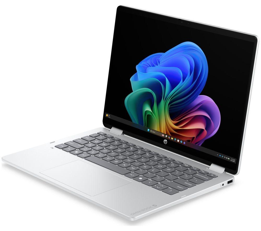HP OmniBook 5 Flip NGAI 14" 2 in 1 Laptop - Intel&reg; Core&trade; Ultra 5, 512 GB SSD, Silver image number 3 of 10