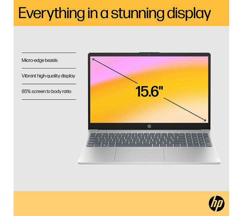 HP 15-fc1501sax 15.6" Laptop - AMD Ryzen 5, 512 GB SSD, Silver image number 6 of 21