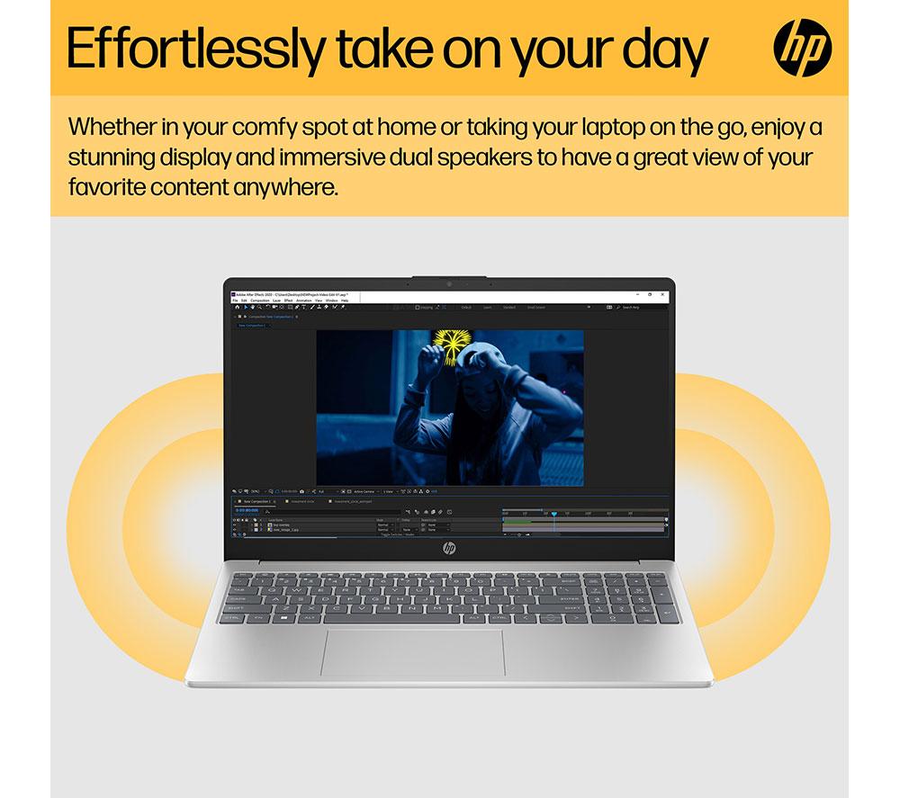HP 15-fc1501sax 15.6" Laptop - AMD Ryzen 5, 512 GB SSD, Silver image number 8 of 21