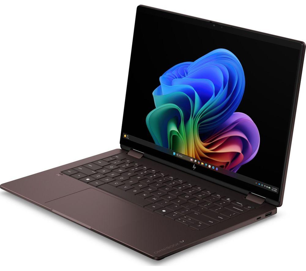 HP OmniBook X Flip NGAI 14" 2 in 1 Laptop - AMD Ryzen AI 5, 512 GB SSD, Brown image number 3 of 6