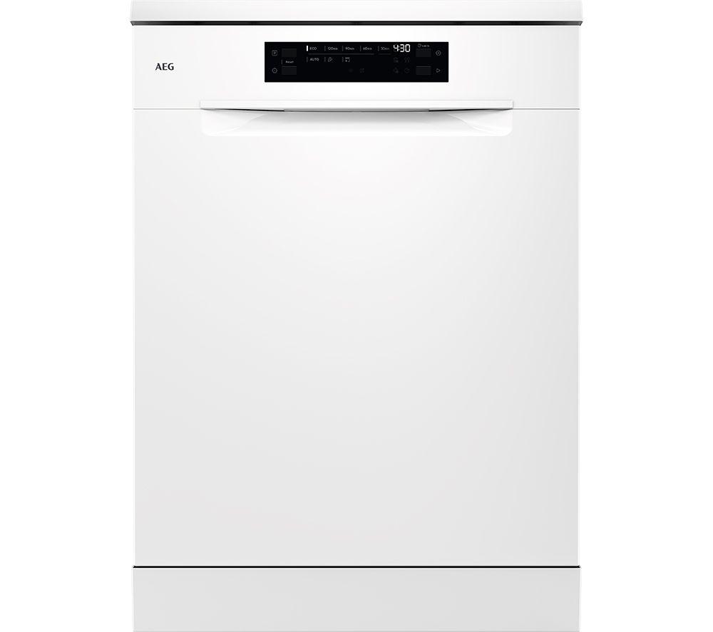AEG GF6100C2SNW Full-size Freestanding Dishwasher - White