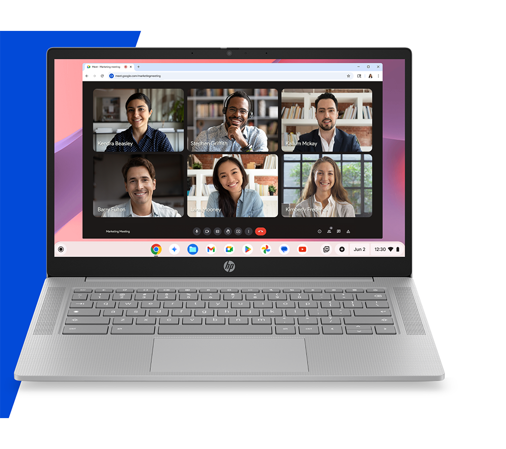 HP 14a-nm0007sax 14" Chromebook - MediaTek Kompanio 540, 128 GB UFS, Grey image number 13 of 19