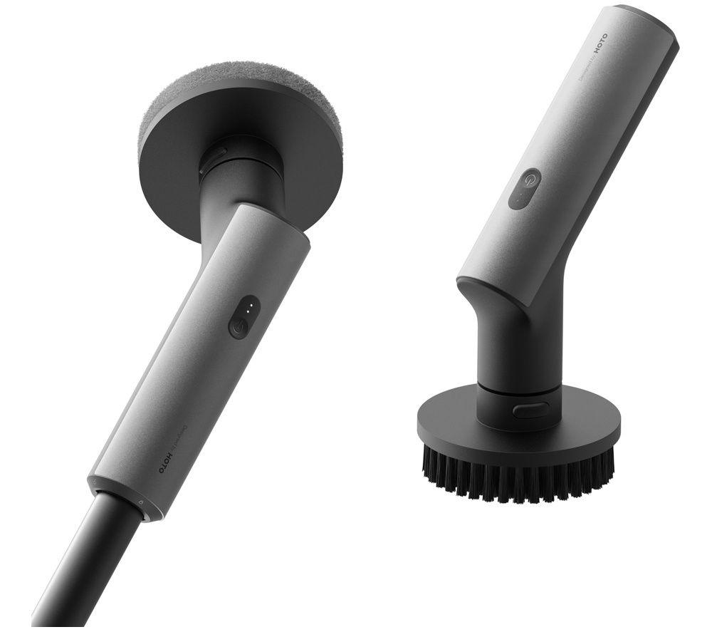 HOTO HFE0003GL Electric Spin Scrubber - Black & Silver
