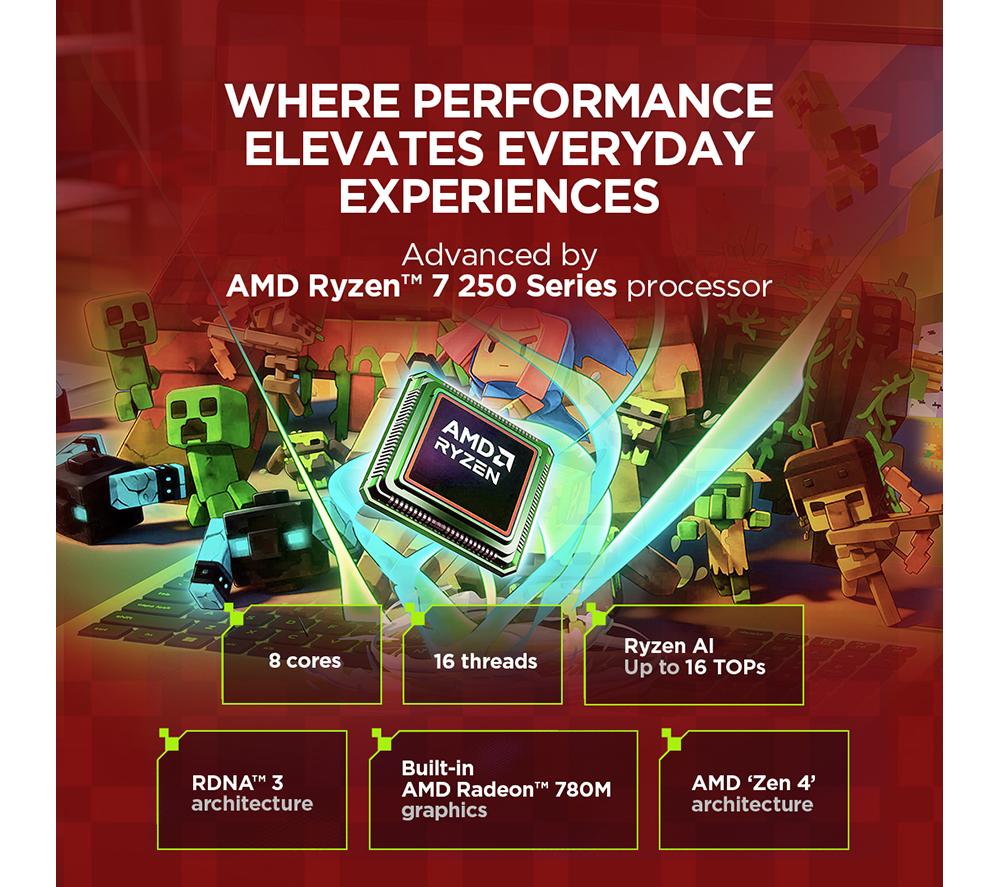 LENOVO LOQ 15.3" Gaming Laptop - AMD Ryzen 7, RTX 5050, 512 GB SSD image number 8 of 16