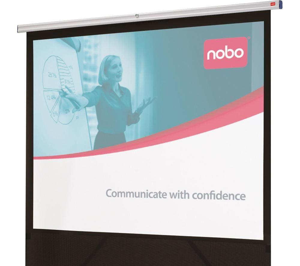 NOBO 80" Pull-up Floor Standing Projector Screen image number 10 of 18