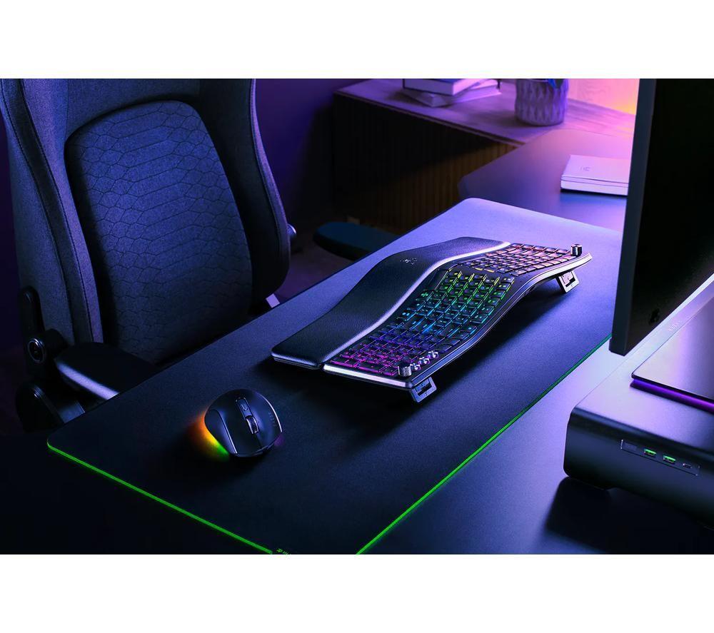 RAZER Pro Type Ergo Wireless Gaming Keyboard - Black image number 2 of 6