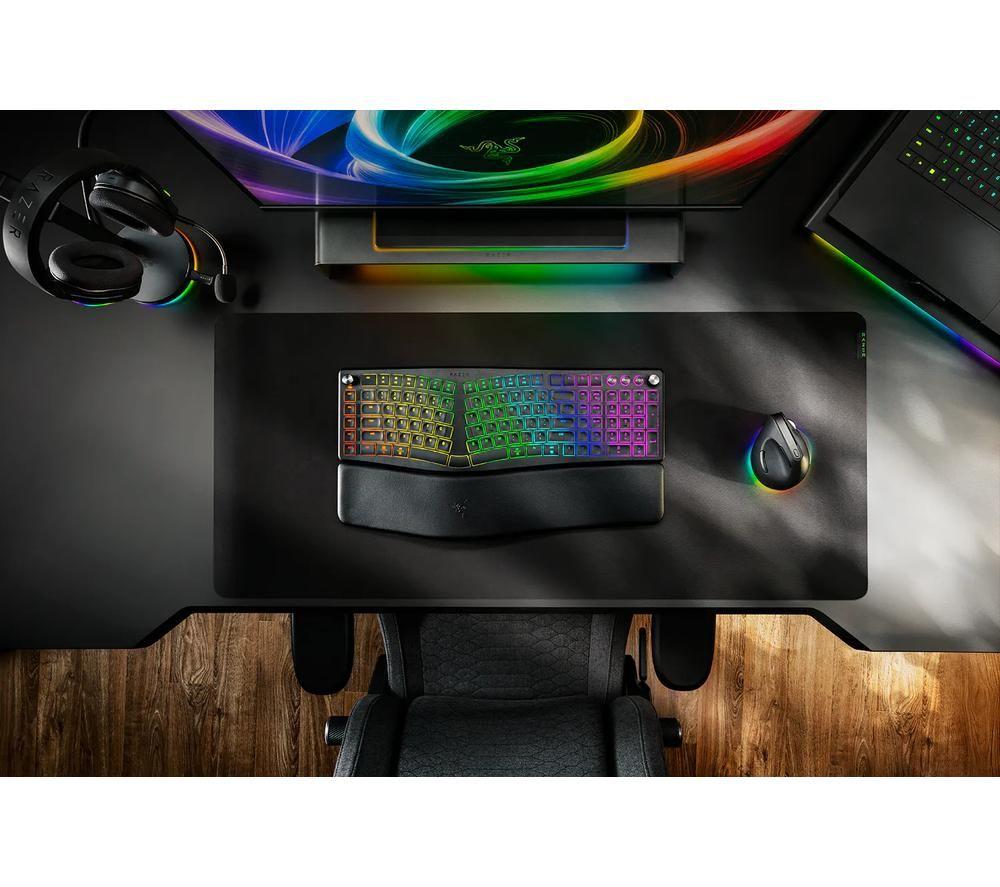 RAZER Pro Type Ergo Wireless Gaming Keyboard - Black image number 5 of 6