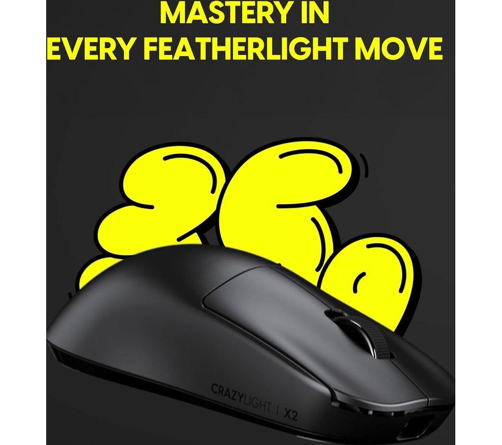 PULSAR X2 CrazyLight Mini Wireless Optical Gaming Mouse - Black image number 7 of 7
