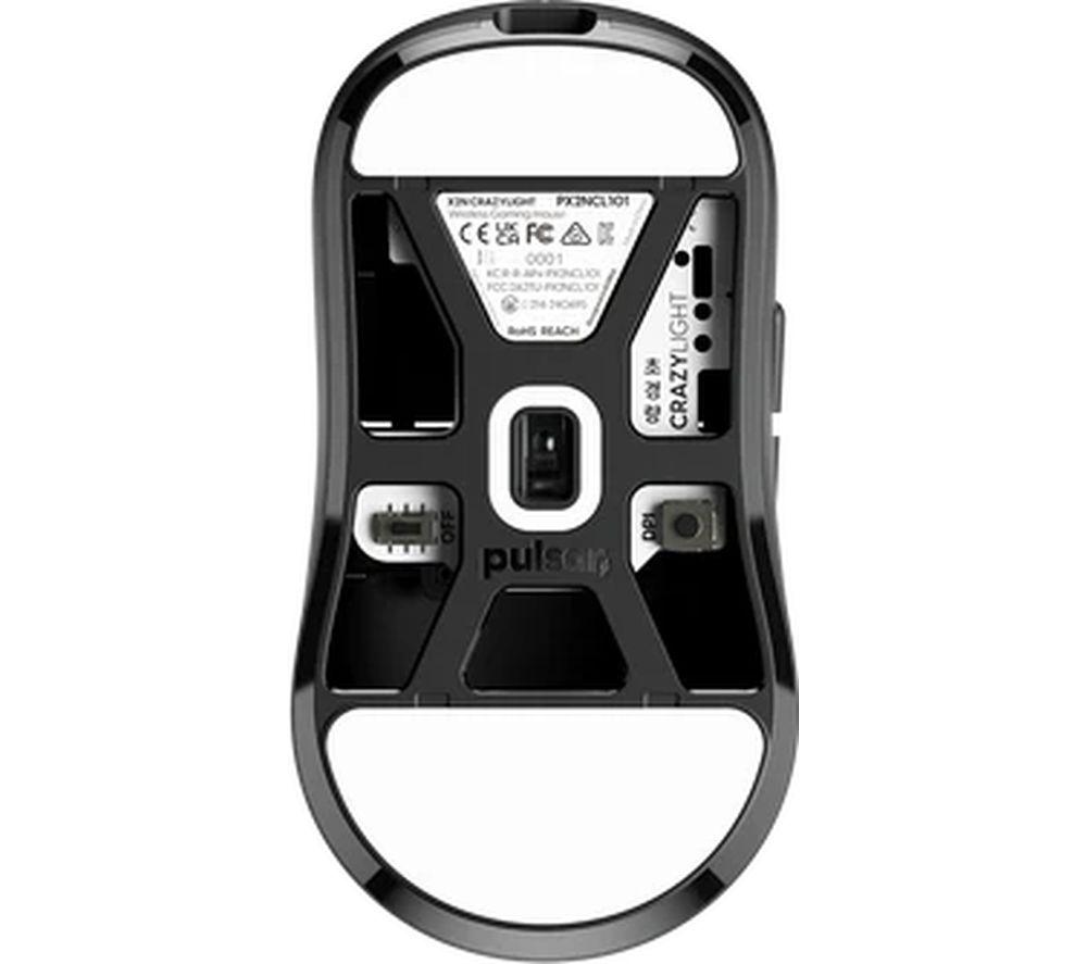 PULSAR X2N CrazyLight Mini Wireless Optical Gaming Mouse - Jet Black image number 5 of 5