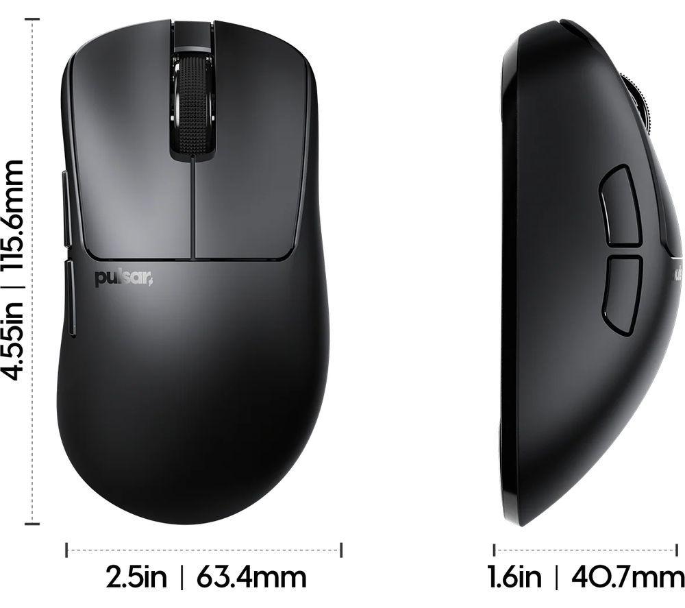 PULSAR Xlite CrazyLight Mini Wireless Optical Gaming Mouse - Black image number 3 of 5
