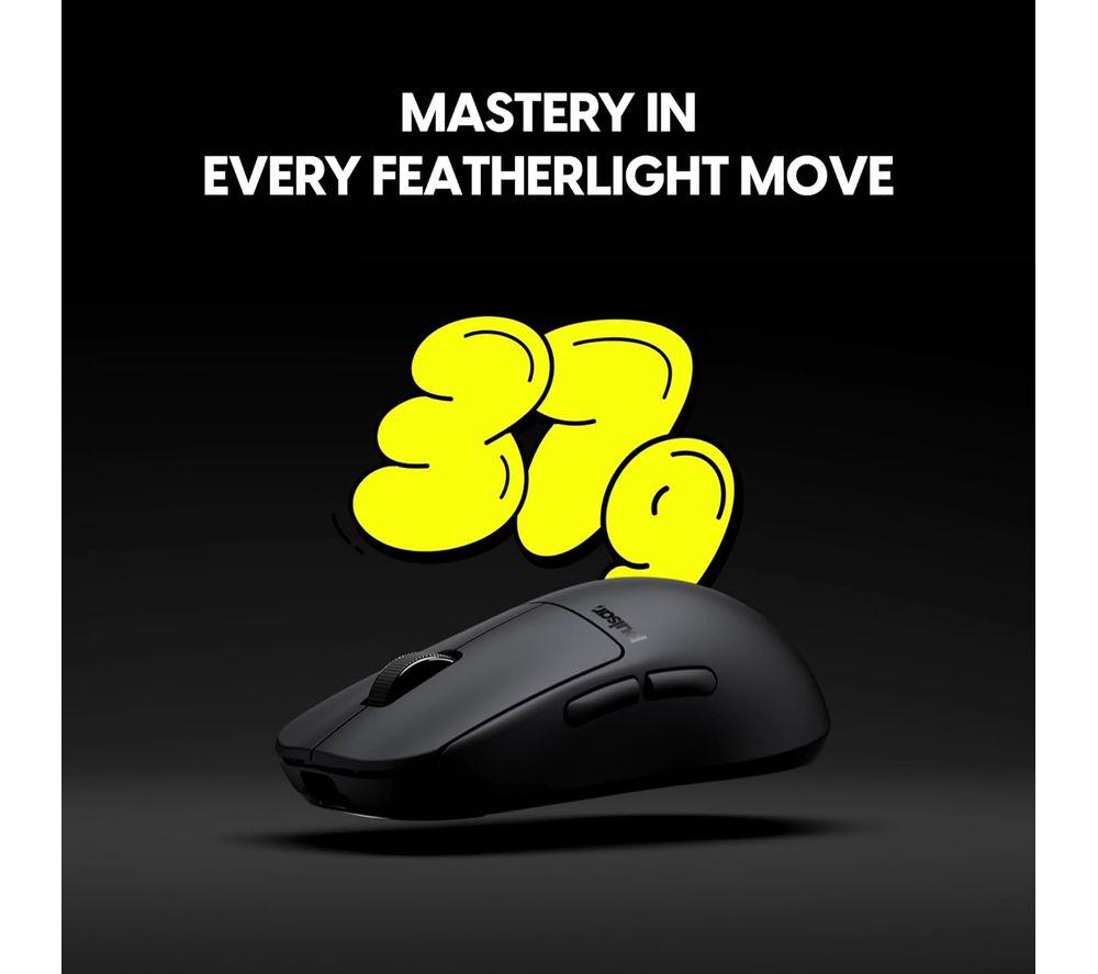 PULSAR X2H CrazyLight Mini Wireless Optical Gaming Mouse - Jet Black image number 3 of 7
