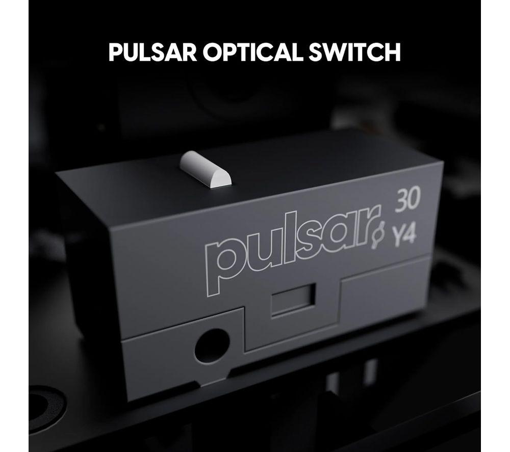 PULSAR X2H CrazyLight Mini Wireless Optical Gaming Mouse - Jet Black image number 5 of 7